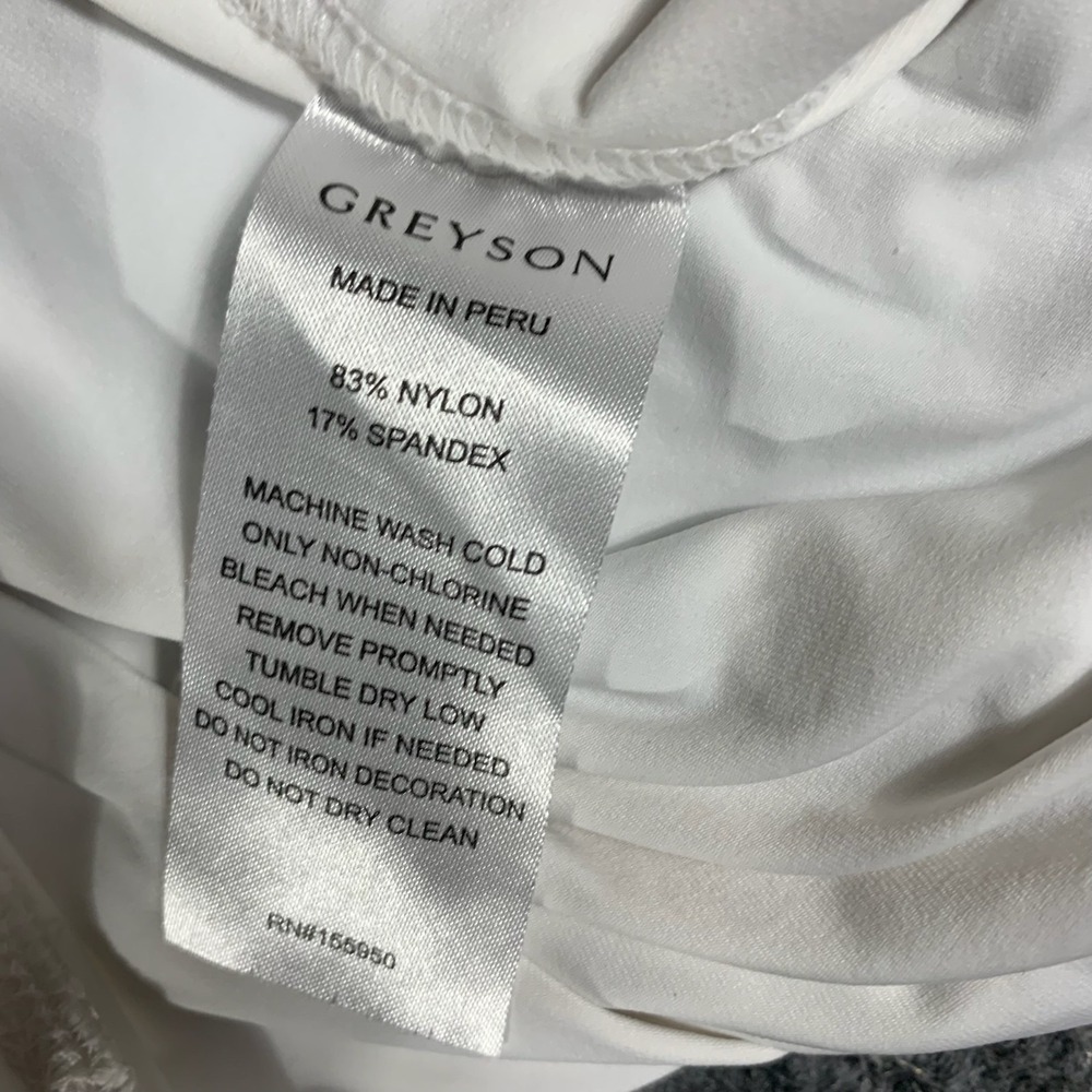 Greyson Top Womens S mall White Quarter Zip Sleeveless Performance Golf Stretch - Picture 3 of 12